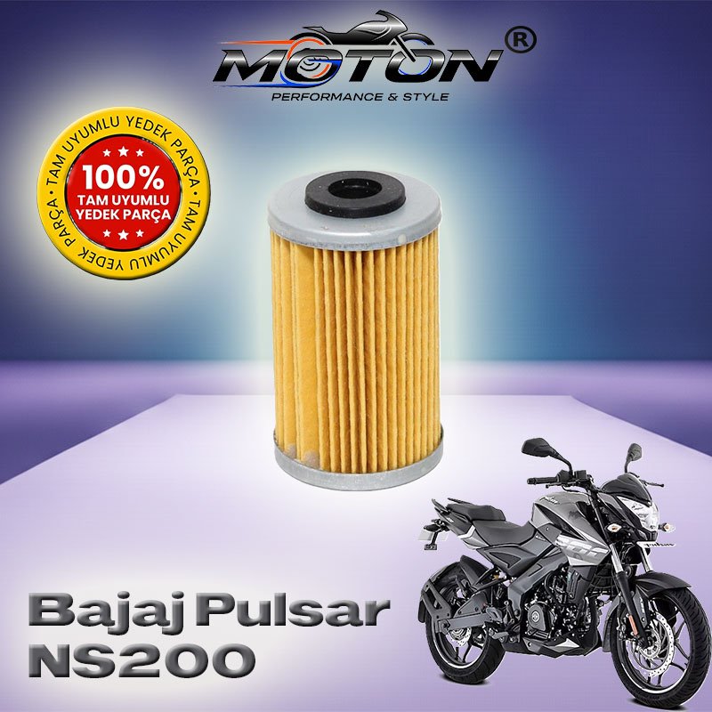 Bajaj Pulsar NS 200 Uyumlu Yağ Filtresi – A Kalite