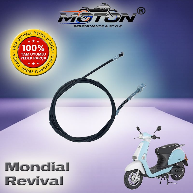 Mondial Revival 50 Arka Fren Teli – Orijinal Uyumlu Fren Halatı (176 cm / 189 cm)