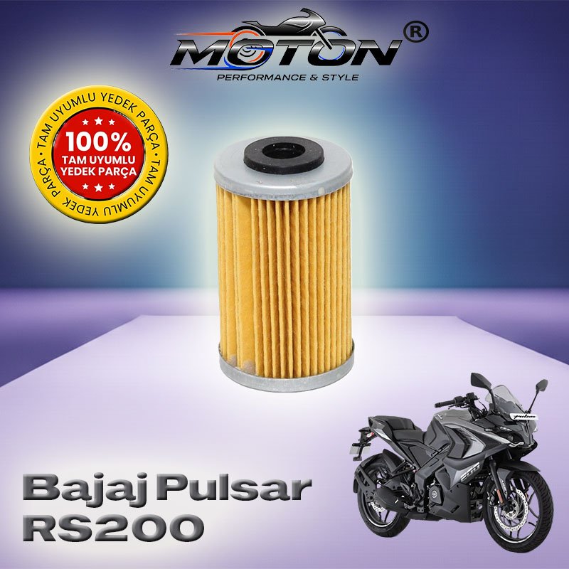 Bajaj Pulsar RS 200 Uyumlu Yağ Filtresi – A Kalite