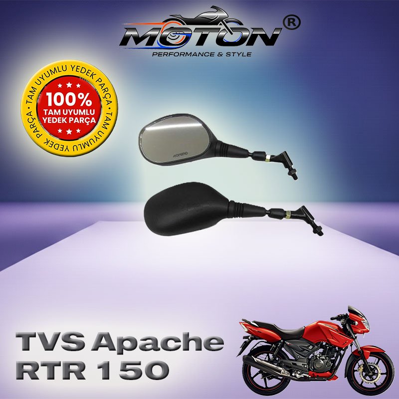 Tvs Apache RTR 150 Uyumlu 10mm Ayna Takımı (Sağ-Sol Set)