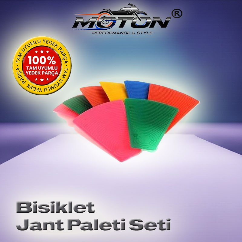 Bisiklet Teker Süsü Rengarenk Geçirmeli Jant Paleti Seti (16’lı Avantaj Paketi)