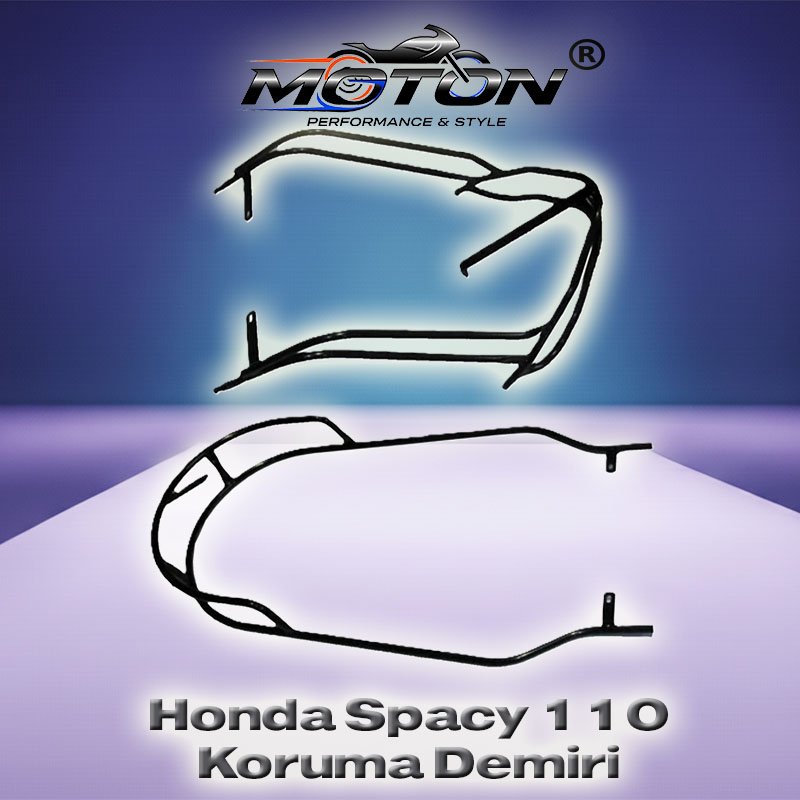 Honda Spacy Uyumlu Mat Siyah Koruma Demiri / Tamponu Takımı