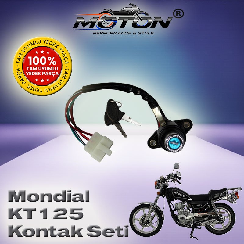 Mondial KT 125 Kontak Anahtarı 6 Fişli