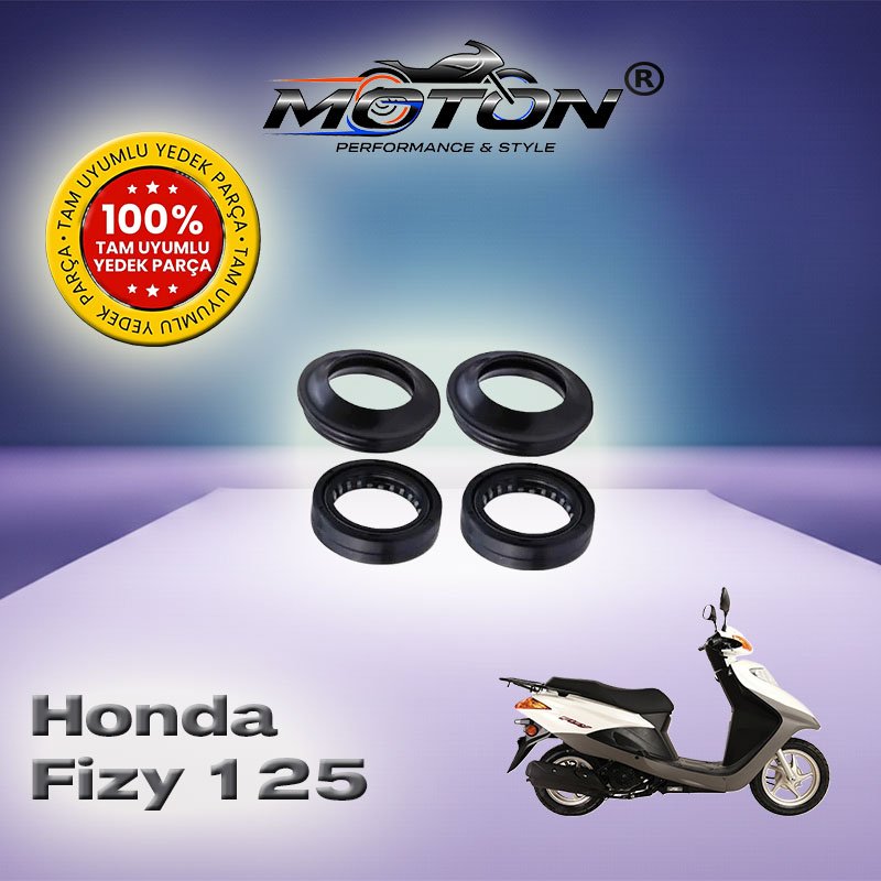 Honda Fizy 125 Ön Amortisör Keçesi 4’lü Takım (Yağ + Toz Keçesi Seti)