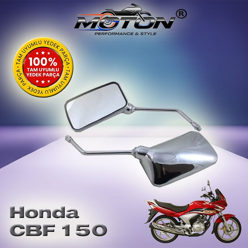 Honda CBF 150 Ayna Takımı 10 mm (Kromajlı – Sağ Taraf Ters Diş)